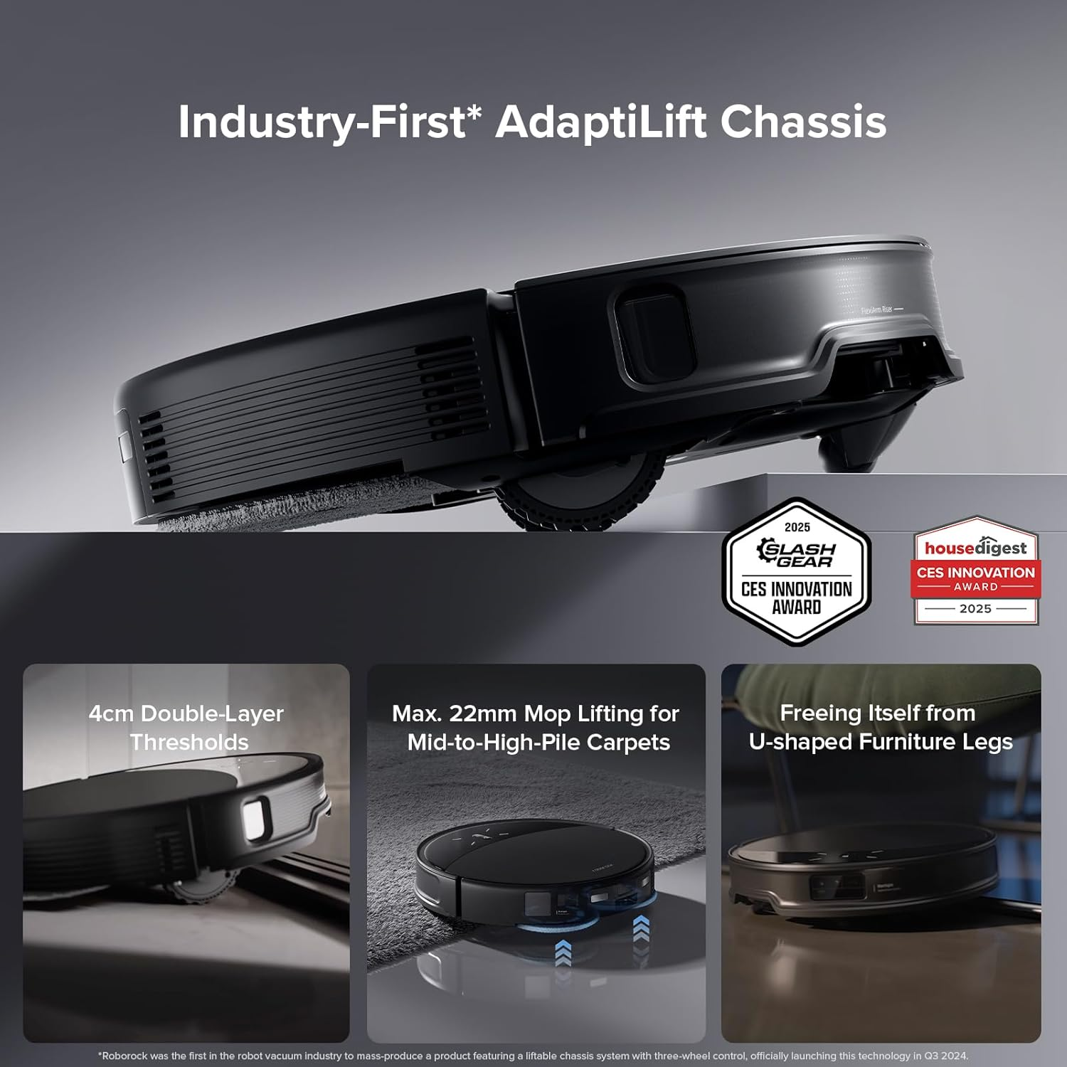 Roborock Saros 10R - Ultra Thin Design with Powerful Cleaning and Advanced StarSight Navigation for Efficient Home Cleaning