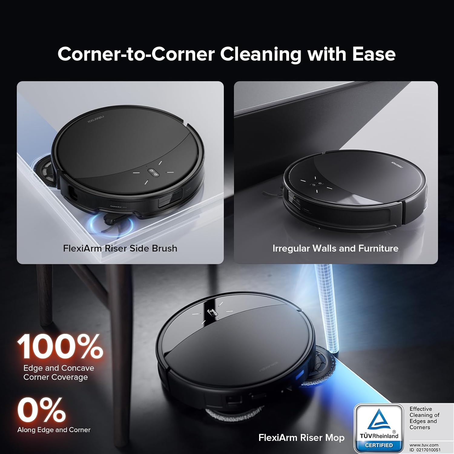 Roborock Saros 10R - Ultra Thin Design with Powerful Cleaning and Advanced StarSight Navigation for Efficient Home Cleaning