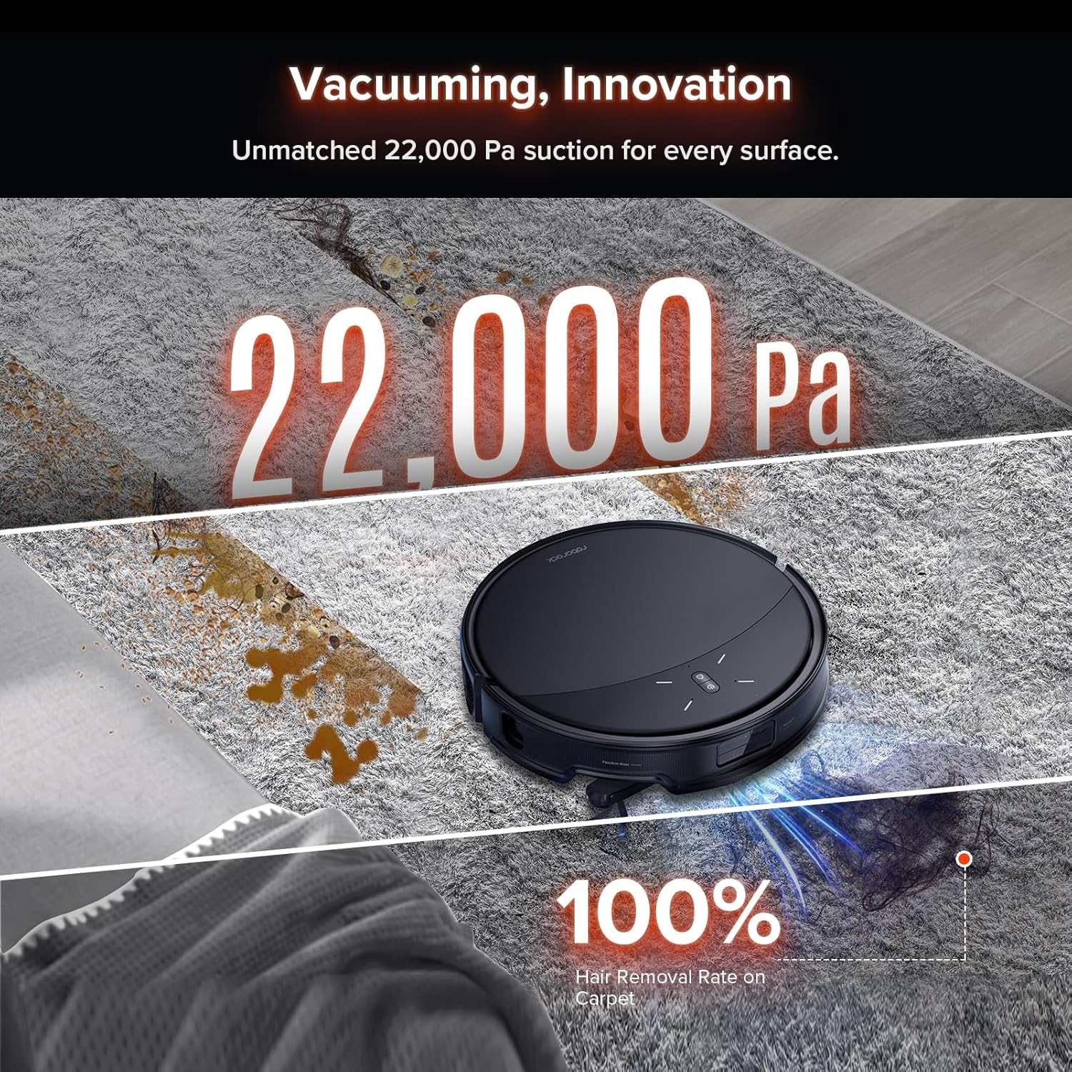 Roborock Saros 10R - Ultra Thin Design with Powerful Cleaning and Advanced StarSight Navigation for Efficient Home Cleaning