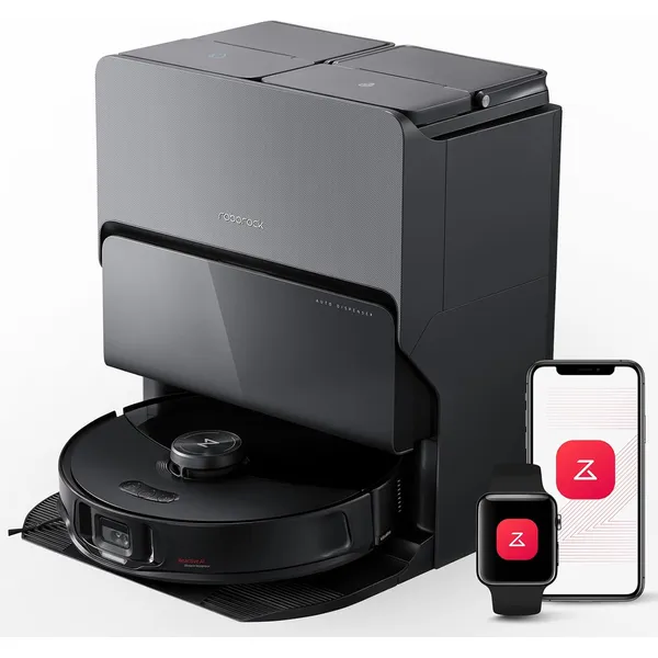 Roborock S8 MaxV Ultra - 10000Pa Extreme Suction with Hot Water Mop Washing, AI Obstacle Avoidance & Self-Cleaning Dock for Ultimate Home Cleaning