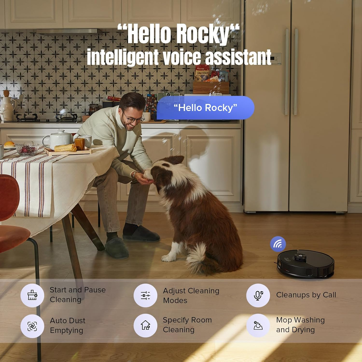 Roborock S8 MaxV Ultra - 10000Pa Extreme Suction with Hot Water Mop Washing, AI Obstacle Avoidance & Self-Cleaning Dock for Ultimate Home Cleaning