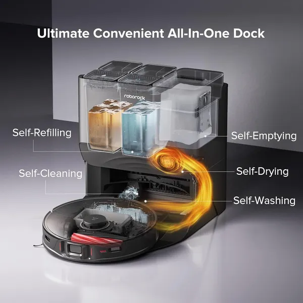 Roborock S8 Max Ultra - Revolutionize Your Cleaning with Advanced Mopping, AI Obstacle Avoidance & Self-Cleaning Station for Ultimate Home Care