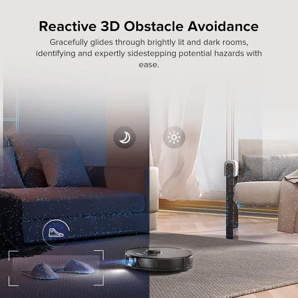 Roborock S8 - 5500Pa Suction with AI Obstacle Avoidance & Auto-Lifting Mop for Seamless Floor Cleaning