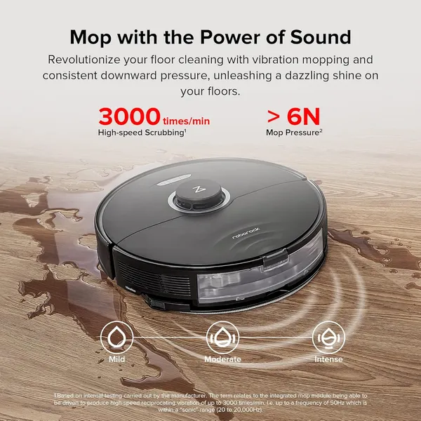 Roborock S8 - 5500Pa Suction with AI Obstacle Avoidance & Auto-Lifting Mop for Seamless Floor Cleaning