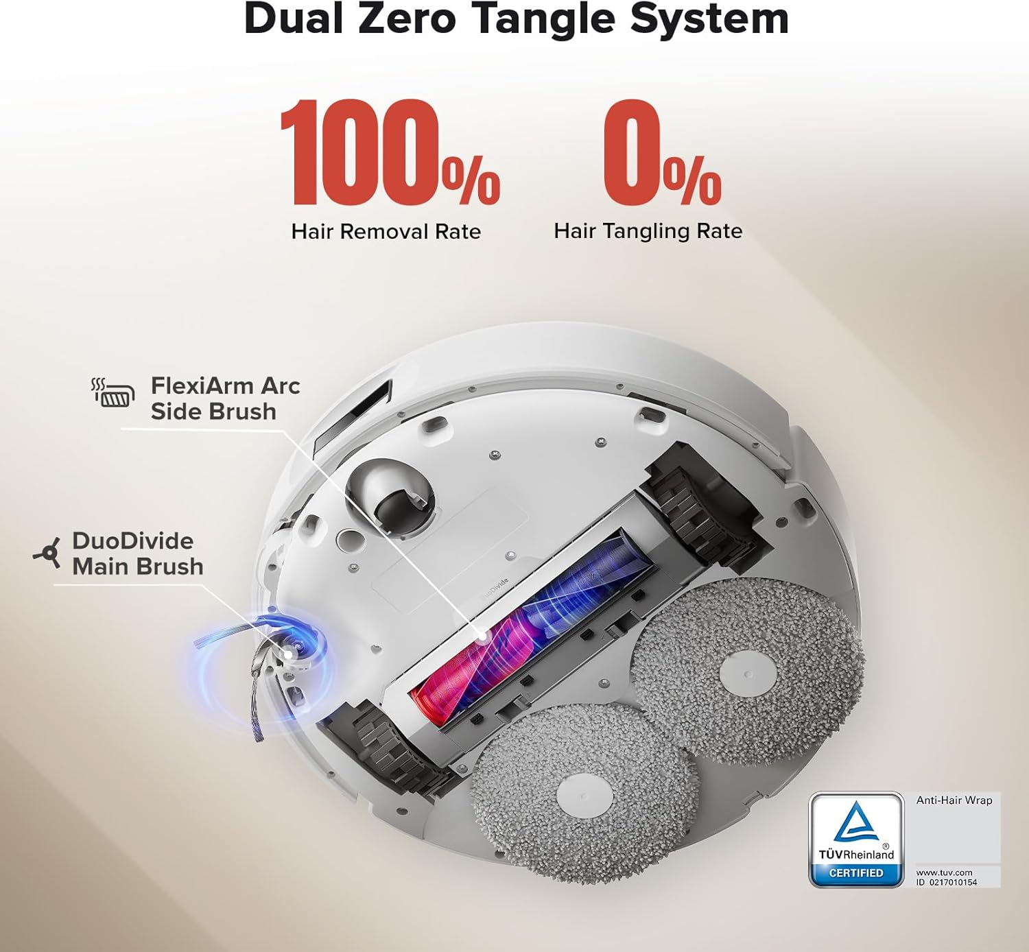 Roborock Qrevo Curv - 18500Pa Suction with AdaptiLift Chassis & Reactive AI 2.0 for Seamless Multi-Surface Cleaning