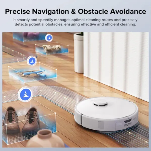Roborock Qrevo EdgeC - 18,500Pa Suction with 75°C Hot Water Mop Washing & Voice Control for Pet Hair and Stain Removal