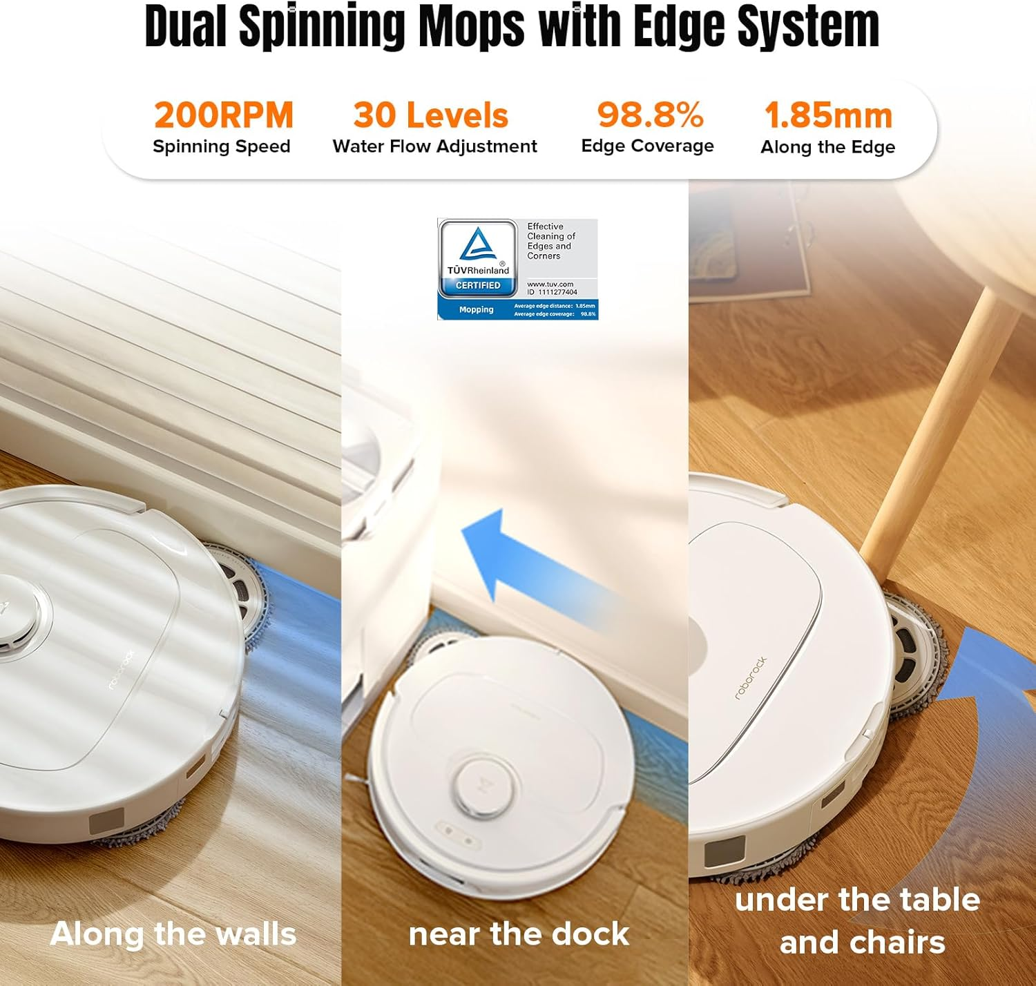 Roborock Qrevo MaxV: 7000Pa Suction Robot Vacuum Mop with Hot Water Wash, FlexiArm Edge Cleaning & Reactive AI Obstacle Avoidance