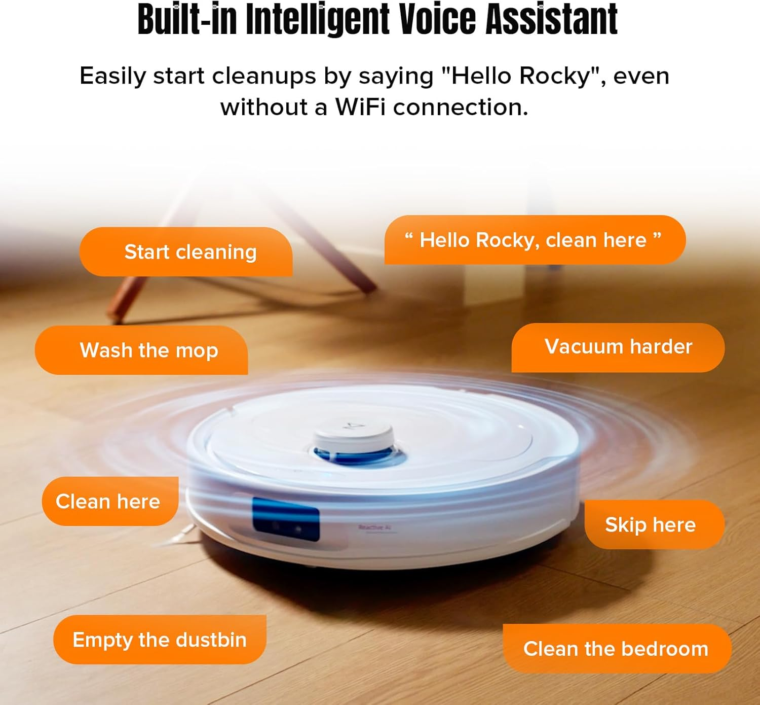 Roborock Qrevo MaxV: 7000Pa Suction Robot Vacuum Mop with Hot Water Wash, FlexiArm Edge Cleaning & Reactive AI Obstacle Avoidance
