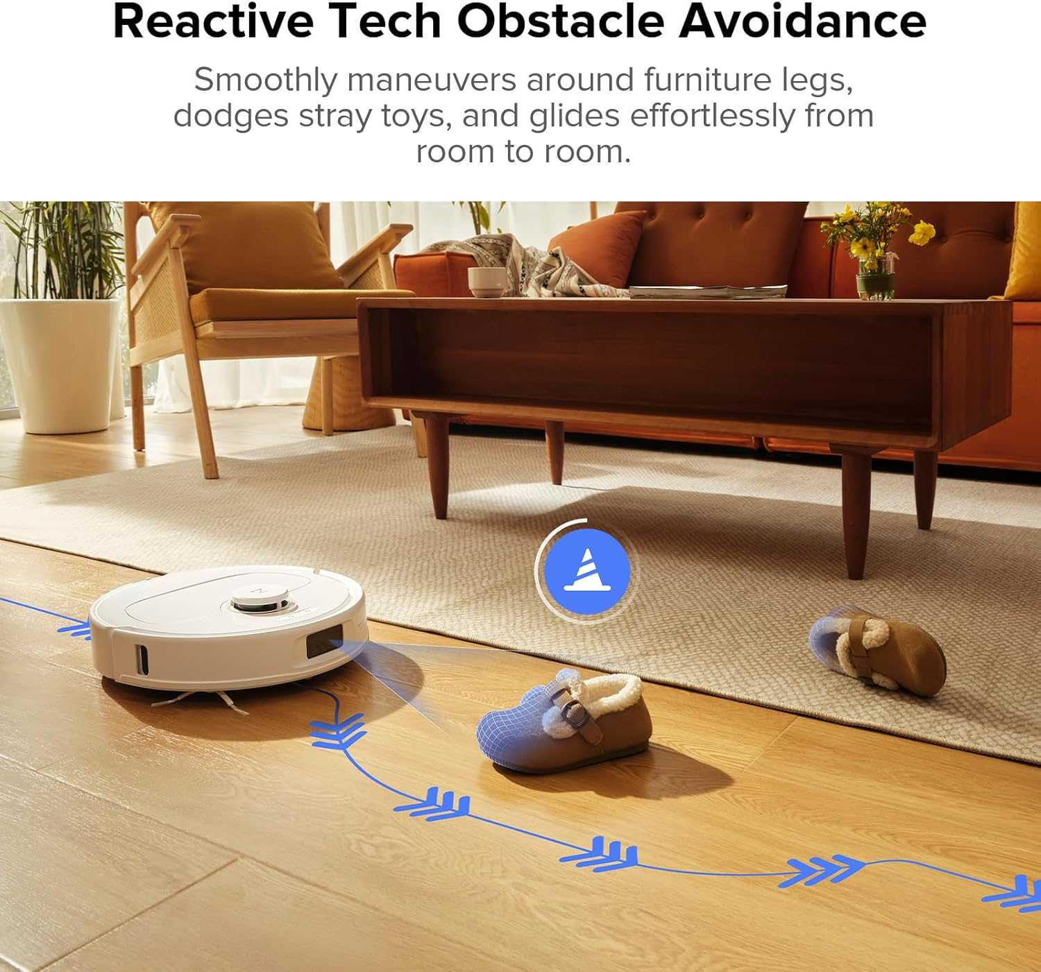 Roborock Qrevo Pro: 7000Pa Suction Robot Vacuum Mop with FlexiArm Edge Cleaning, Hot Water Wash & Auto Mop Lifting