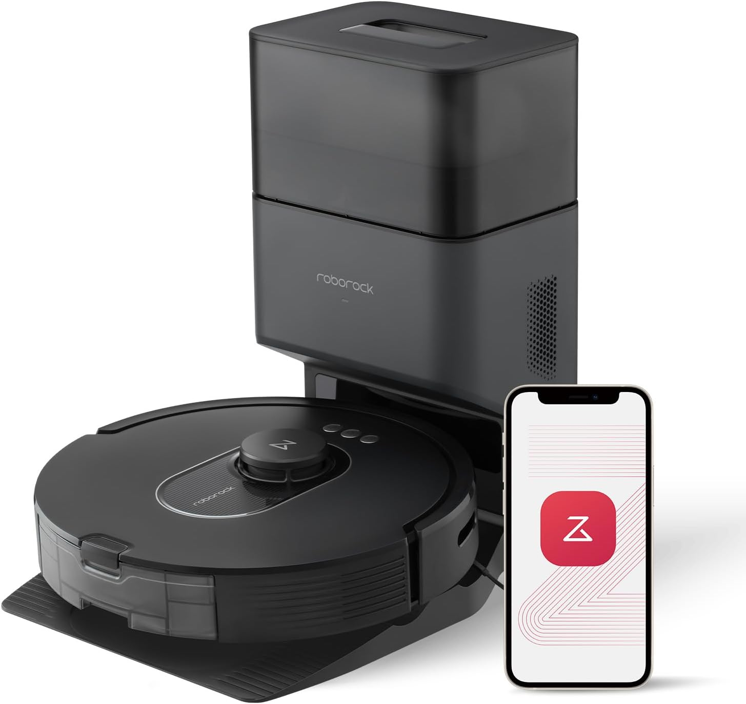 Roborock Q5 Max+: 5500Pa Suction Robot Vacuum with Auto-Empty Dock & DuoRoller Anti-Tangle Brush