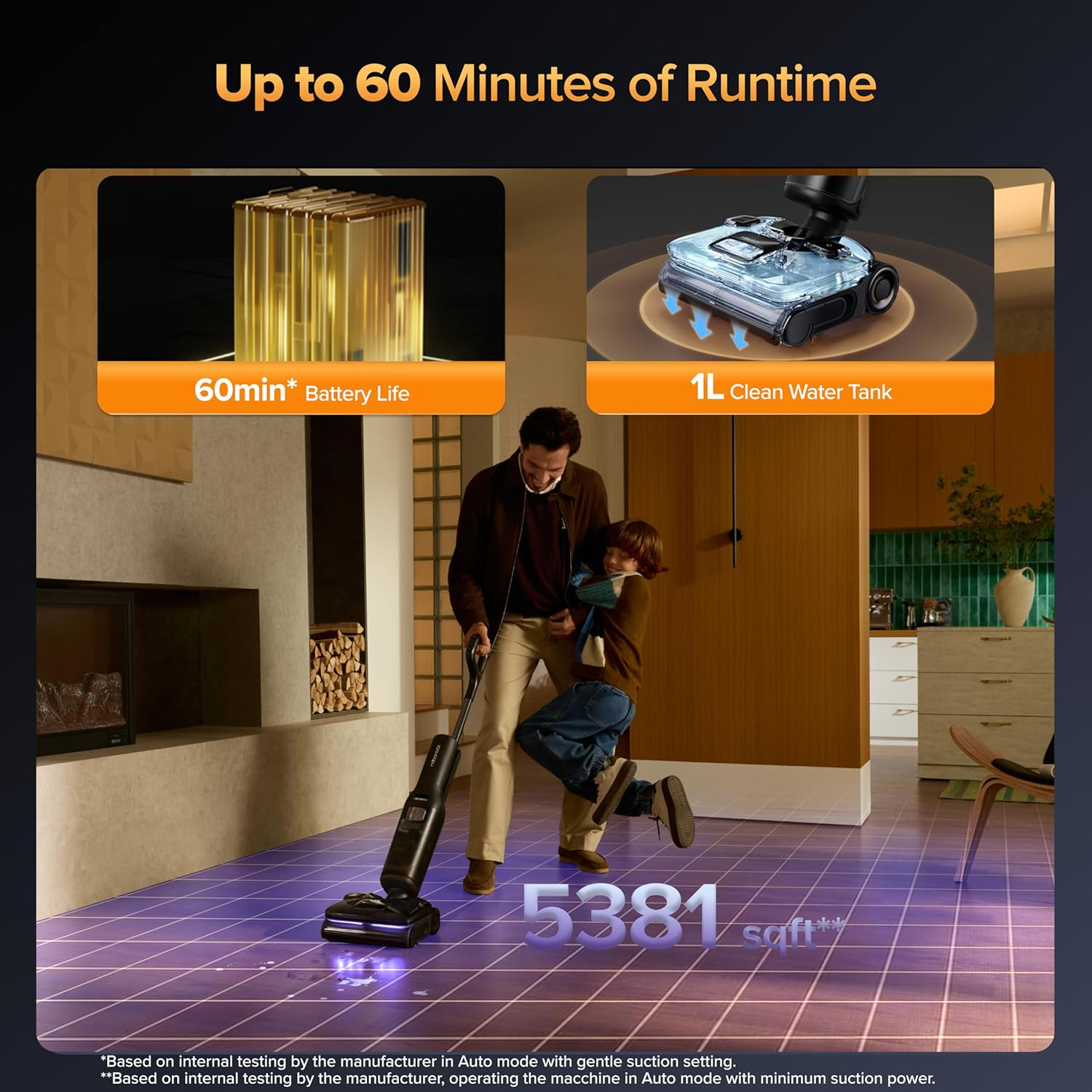 Roborock F25 Ultra Steam & Hot Water Wet Dry Vacuum Cleaner – 22000 Pa Suction, Self-Cleaning, Smart App Control