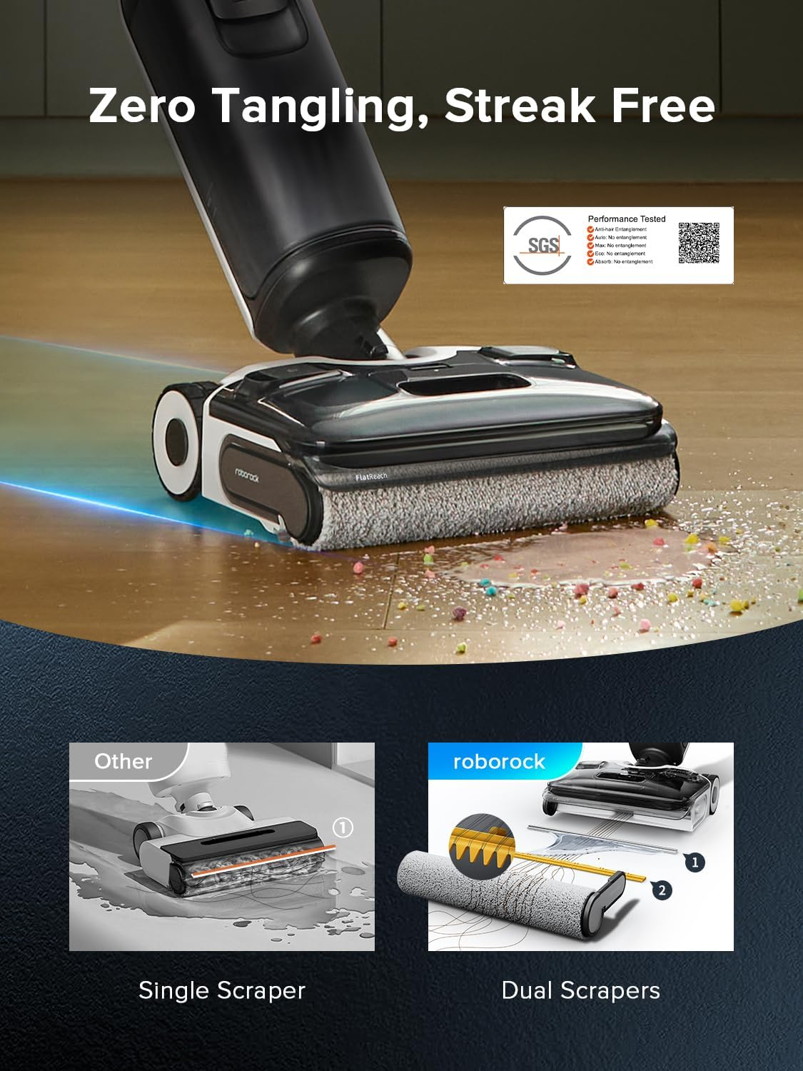Roborock F25 ACE: 20000Pa Cordless Wet Dry Vacuum with Smart Self-Cleaning & Auto Detergent Dispense