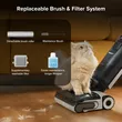Roborock F25 ALT Cordless Wet Dry Vacuum with Auto Detergent & 90°C Self-Cleaning