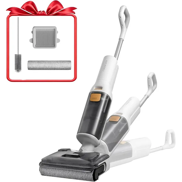 Roborock F25 RT Cordless Wet Dry Vacuum – 20000Pa Suction, 90°C Self-Cleaning, Anti-Tangle Dual Scrapers