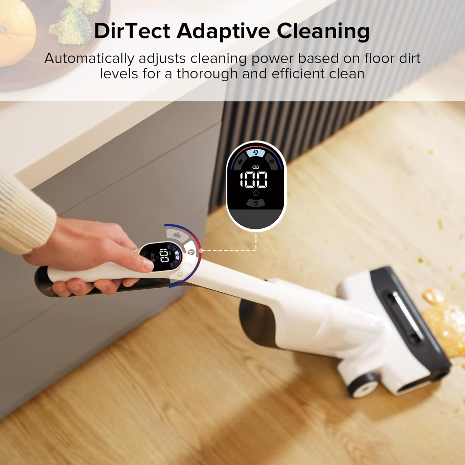 Roborock Flexi Lite Lightweight Cordless Wet Dry Vacuum – 17000Pa Suction & FlatReach Low-Profile Cleaning