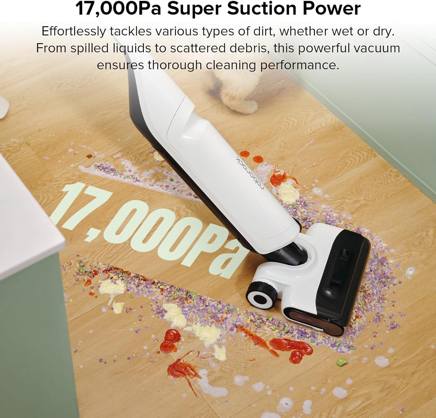 Roborock Flexi Pro Cordless Wet Dry Vacuum – 17000Pa Suction, FlatReach Headlight & 60°C Hot Water Self-Cleaning