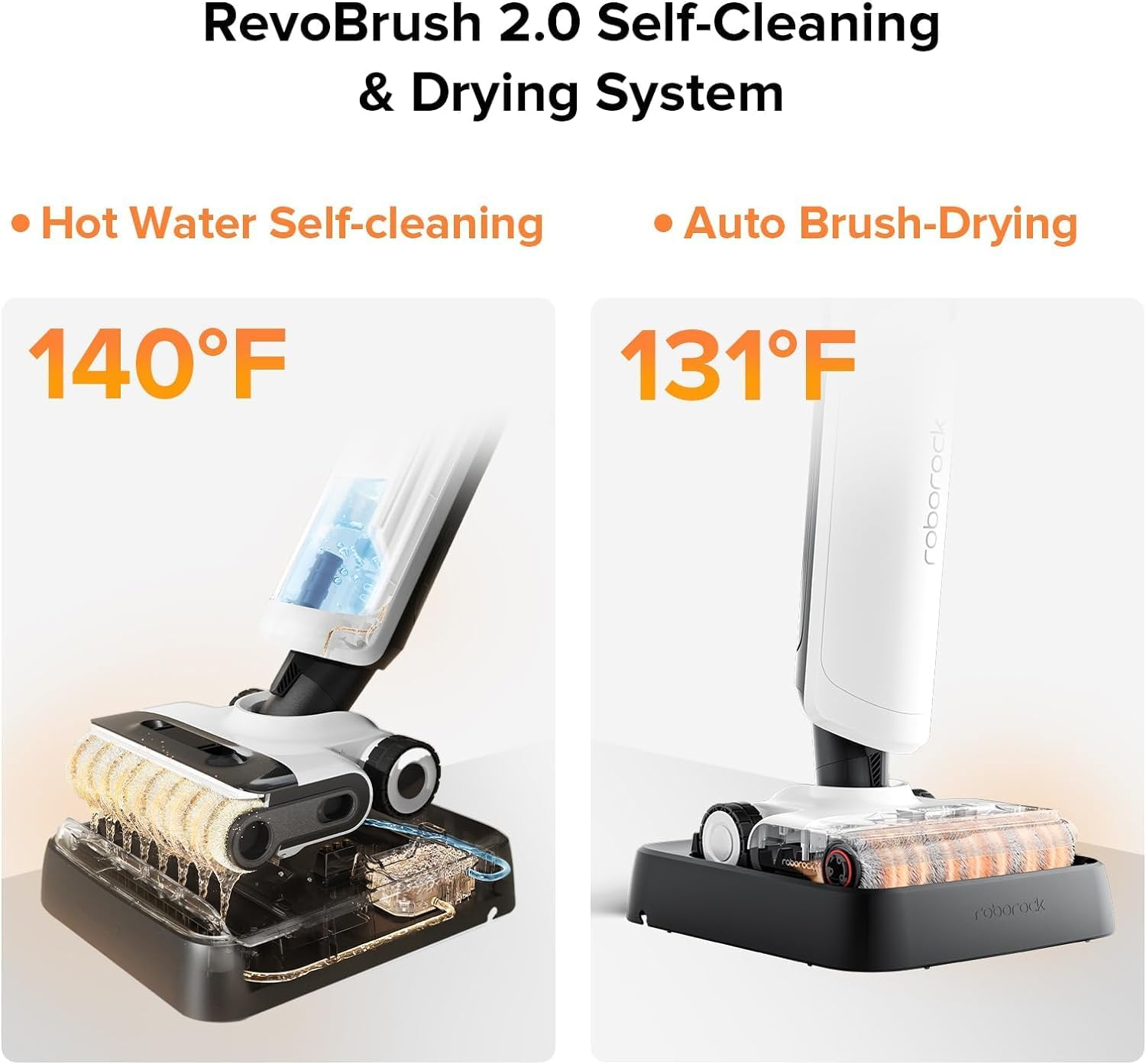 Roborock Flexi Pro Cordless Wet Dry Vacuum – 17000Pa Suction, FlatReach Headlight & 60°C Hot Water Self-Cleaning
