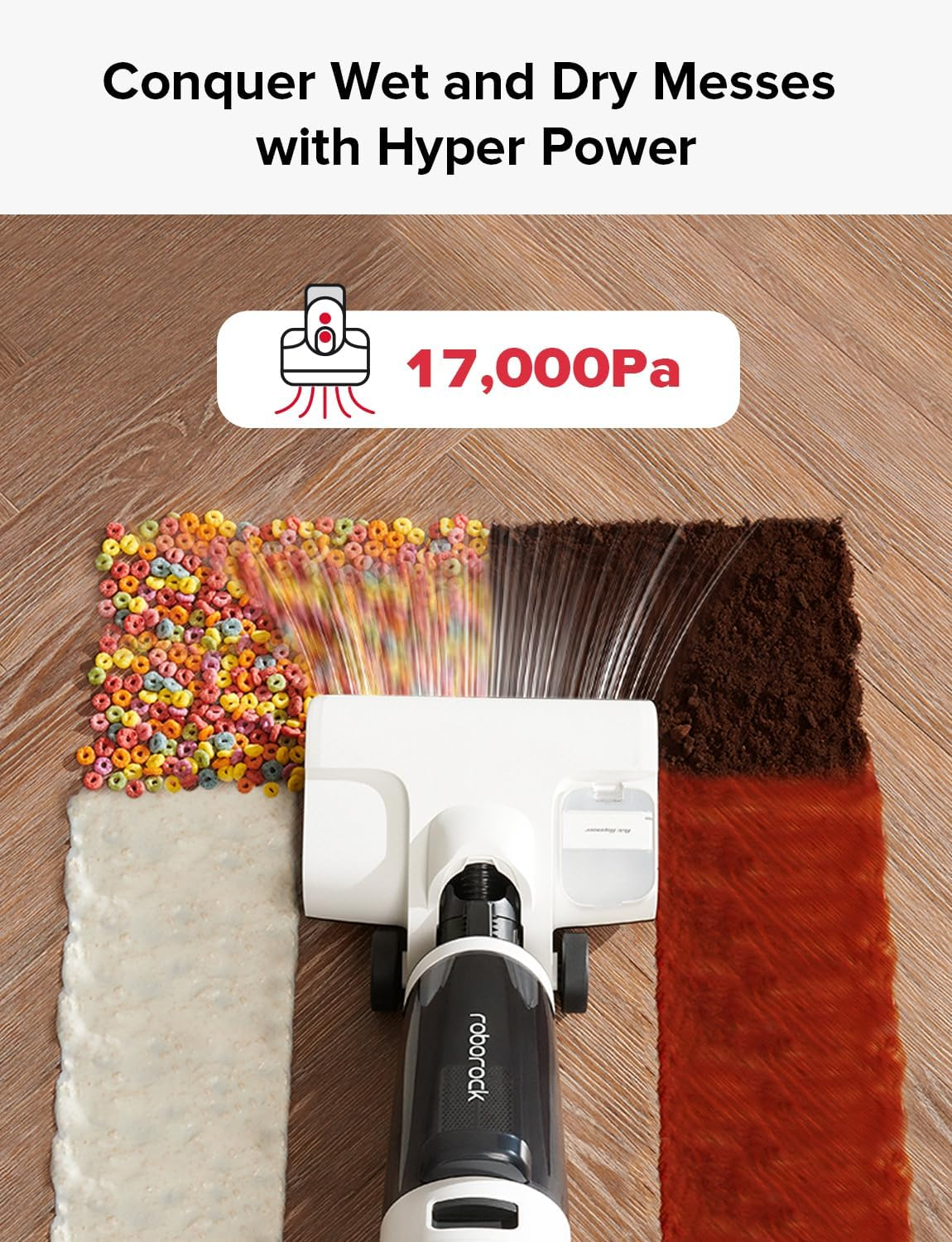 Roborock Dyad Pro Cordless Wet Dry Vacuum – 17000Pa Suction, DyadPower & RevoBrush Self-Cleaning