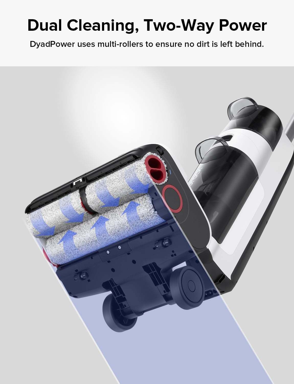 Roborock Dyad Pro Cordless Wet Dry Vacuum – 17000Pa Suction, DyadPower & RevoBrush Self-Cleaning