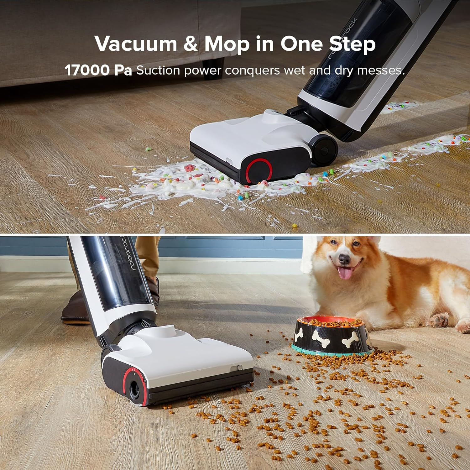 Roborock Dyad Air Cordless Wet Dry Vacuum – 17000Pa Suction, DirTect Sensor & RevoBrush Self-Cleaning