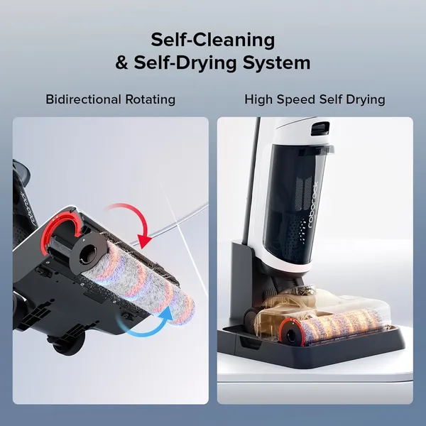 Roborock Dyad Air Cordless Wet Dry Vacuum – 17000Pa Suction, DirTect Sensor & RevoBrush Self-Cleaning
