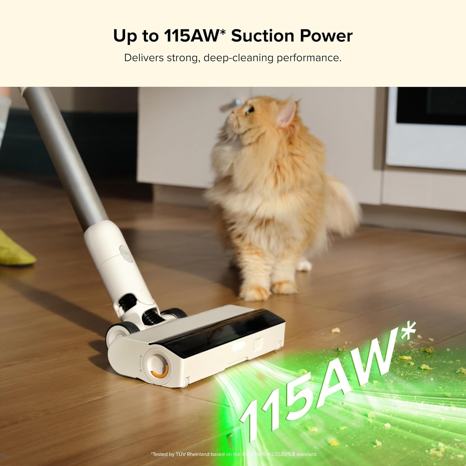 Roborock H60 Hub Cordless Stick Vacuum – 115AW Suction, Auto-Empty Dock & 140° Green Light DetectionRoborock