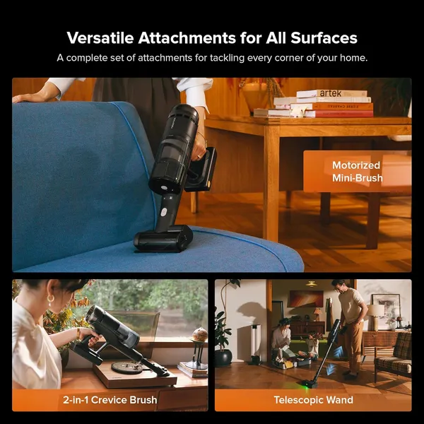 Roborock H60 Hub Ultra Cordless Stick Vacuum – 210AW Suction, Auto-Empty Dock & 140° Green Light Detection