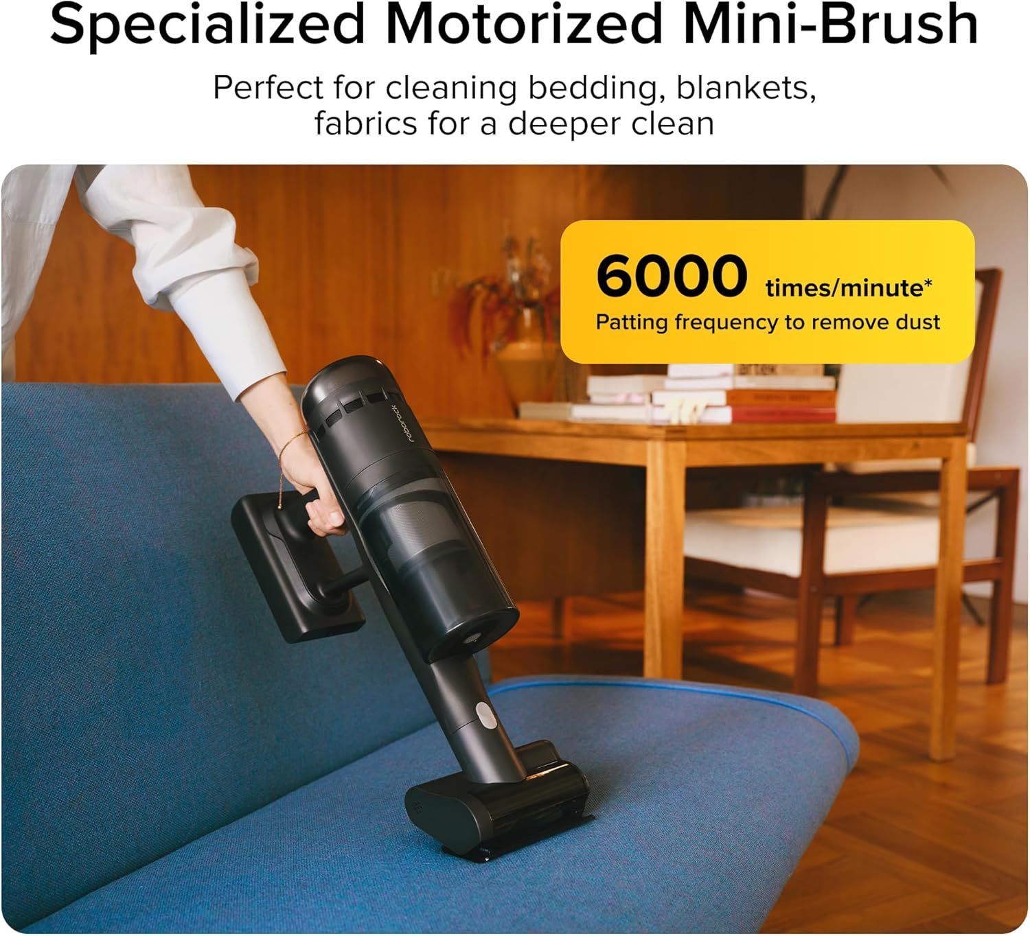Roborock H60 Ultra Cordless Stick Vacuum – 210AW Suction, 140° Green Light & 90° Bendable Wand