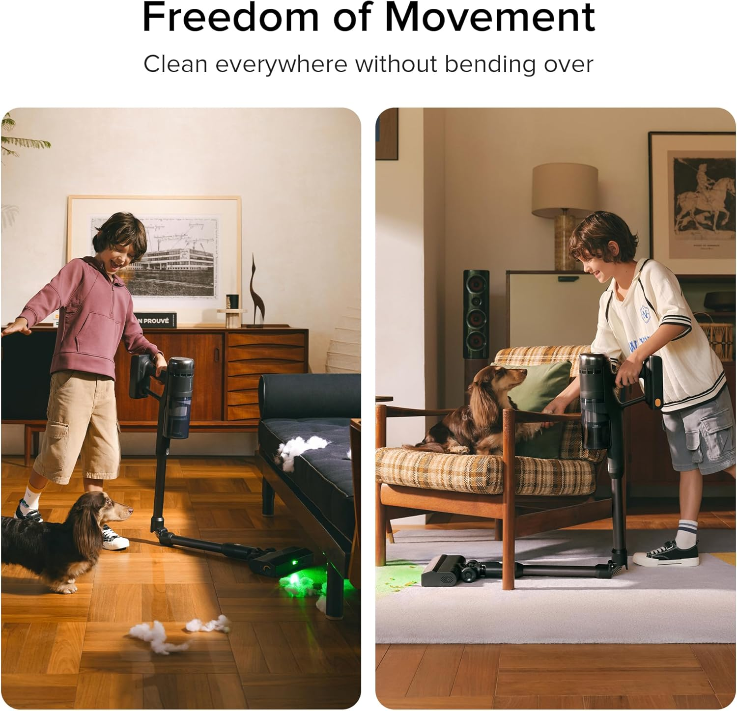 Roborock H60 Ultra Cordless Stick Vacuum – 210AW Suction, 140° Green Light & 90° Bendable Wand