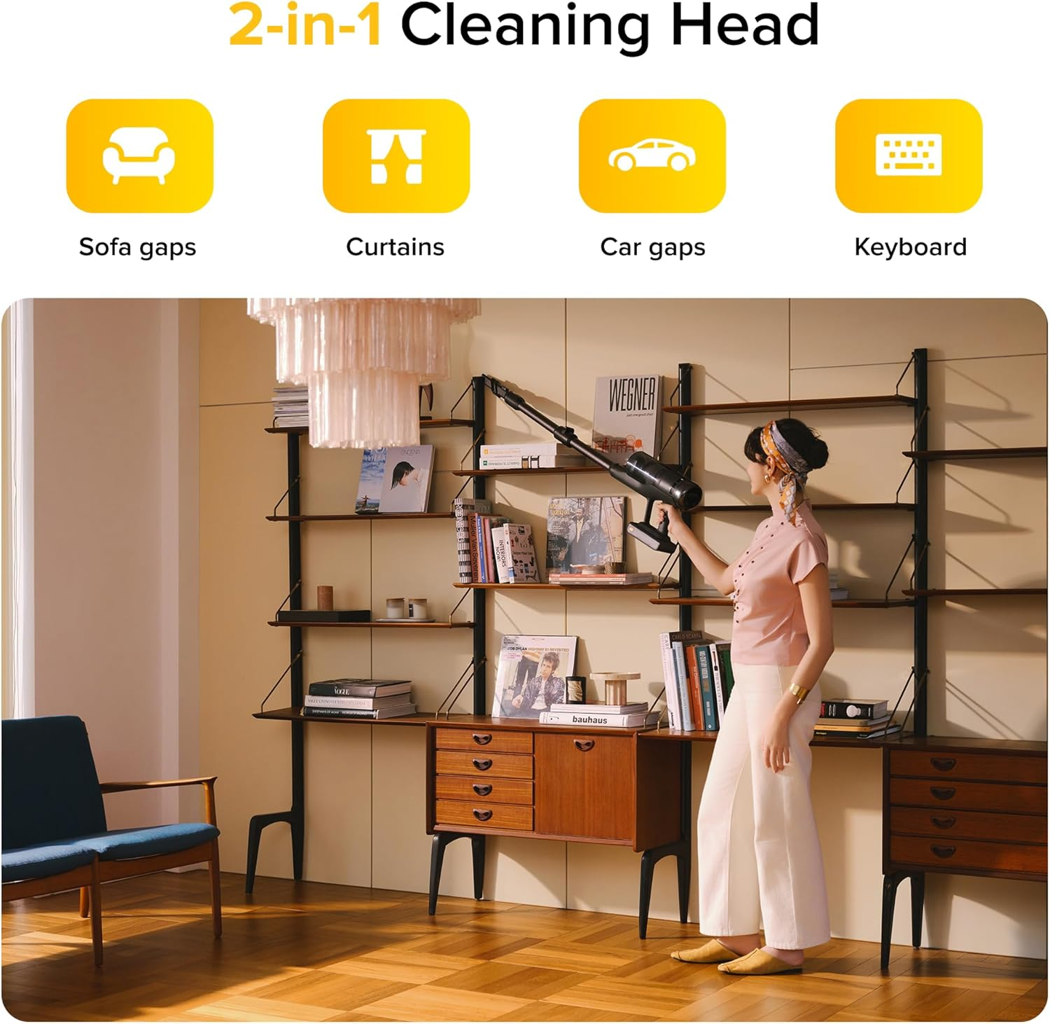 Roborock H60 Ultra Cordless Stick Vacuum – 210AW Suction, 140° Green Light & 90° Bendable Wand
