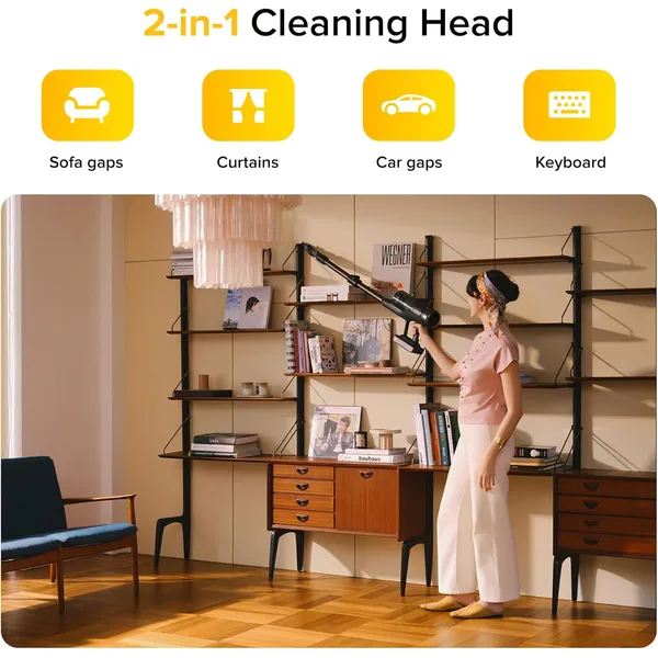 Roborock H60 Ultra Cordless Stick Vacuum – 210AW Suction, 140° Green Light & 90° Bendable Wand