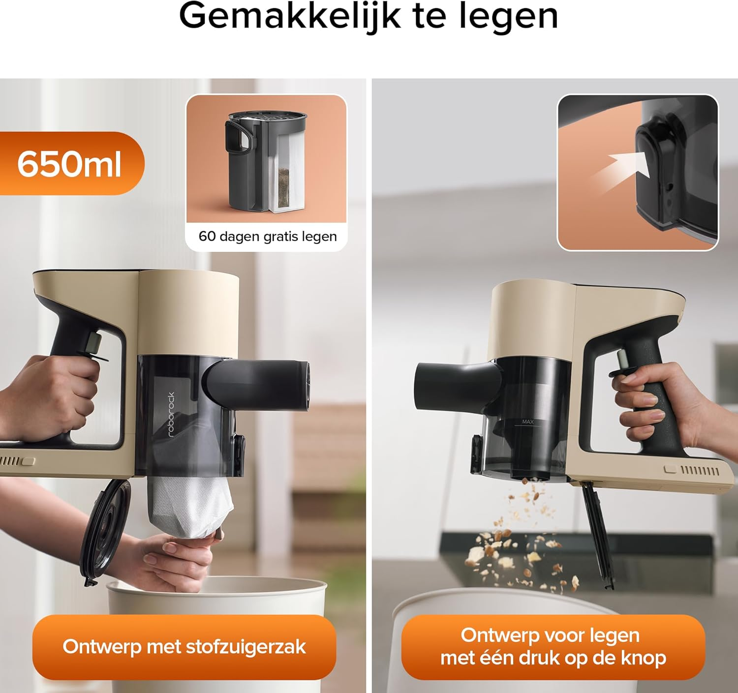 Roborock H5 Cordless Stick Vacuum – 158AW Suction, 1.55kg Lightweight & 99.997% HEPA Filtration