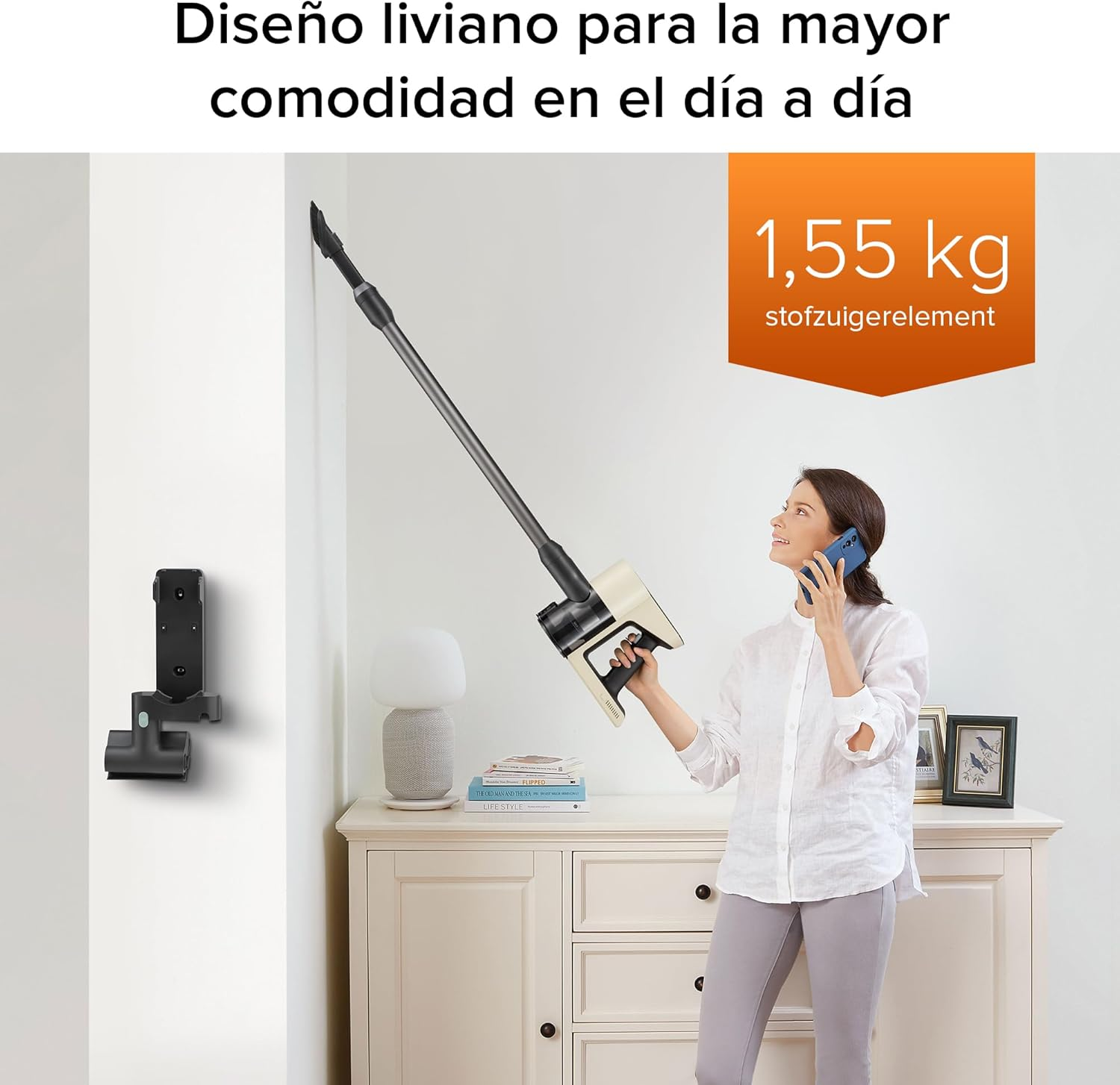 Roborock H5 Cordless Stick Vacuum – 158AW Suction, 1.55kg Lightweight & 99.997% HEPA Filtration