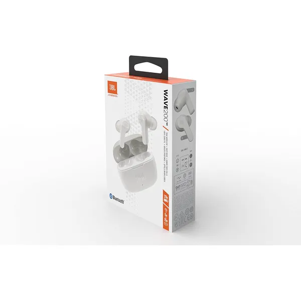 JBL Wave 200TWS True Wireless Earbuds – 20H Playtime, 8mm Deep Bass & IPX2 Sweat Resistant