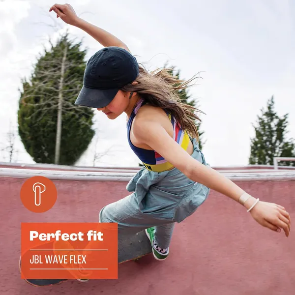 JBL Wave Flex True Wireless Earbuds – 12mm Deep Bass, 32H Playtime, IP54 & VoiceAware